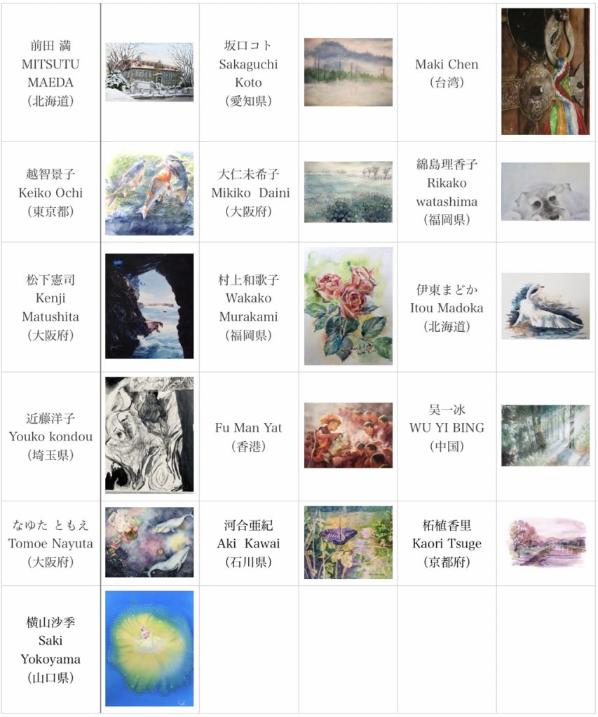 日本国際水彩画会　第20回国際水彩画交流NET展
