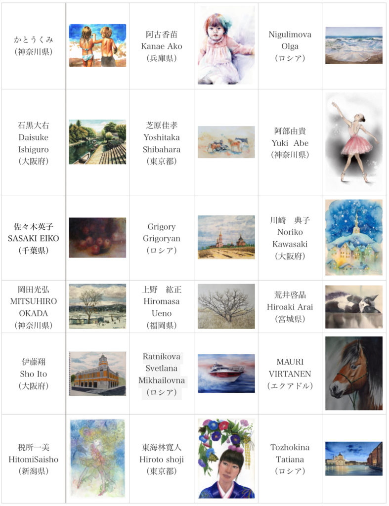 日本国際水彩画会　第20回国際水彩画交流NET展